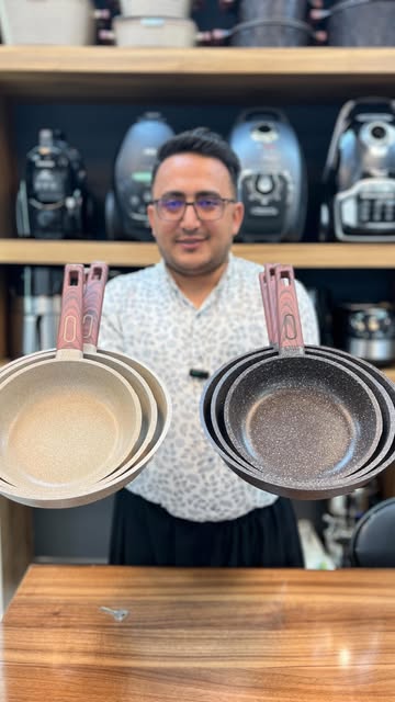 ماهیتابه سه تایی تمام گرانیت