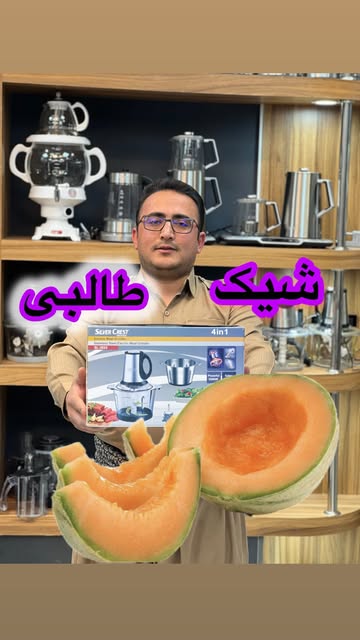 خردکن سیلور کرست با دو کاسه شیشه و استیل